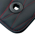 Leather Floor Mats for Lexus LX 600 (2022-2024) with Red Stitching - AutoWin