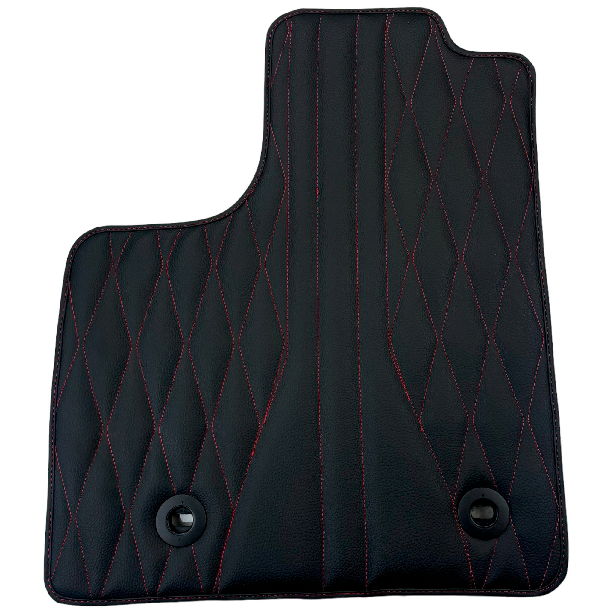 Leather Floor Mats for Lexus RC (2015-2018) with Red Stitching