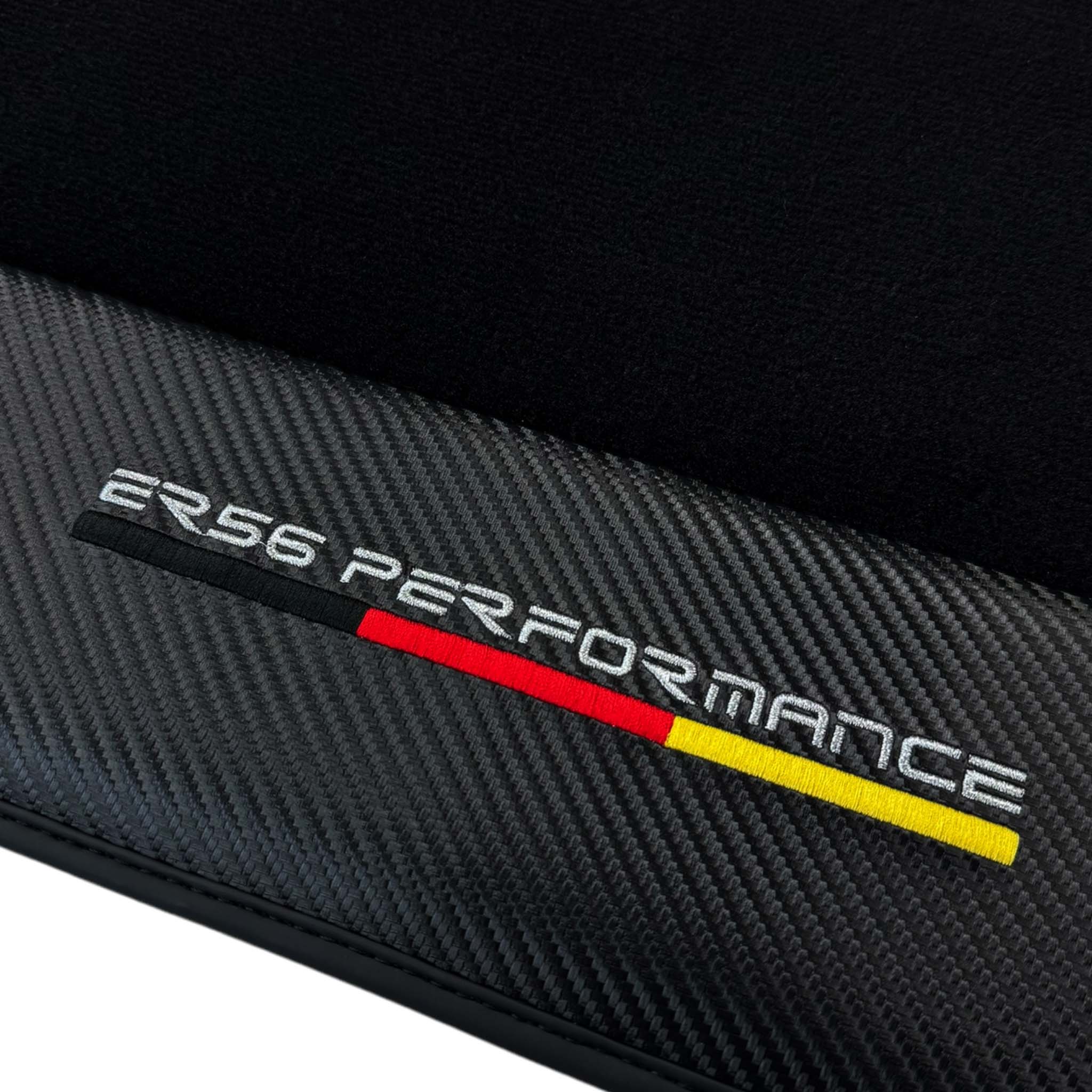 Black Floor Mats For BMW 5 Series E34 Sedan | ER56 Performance | Carbon Edition