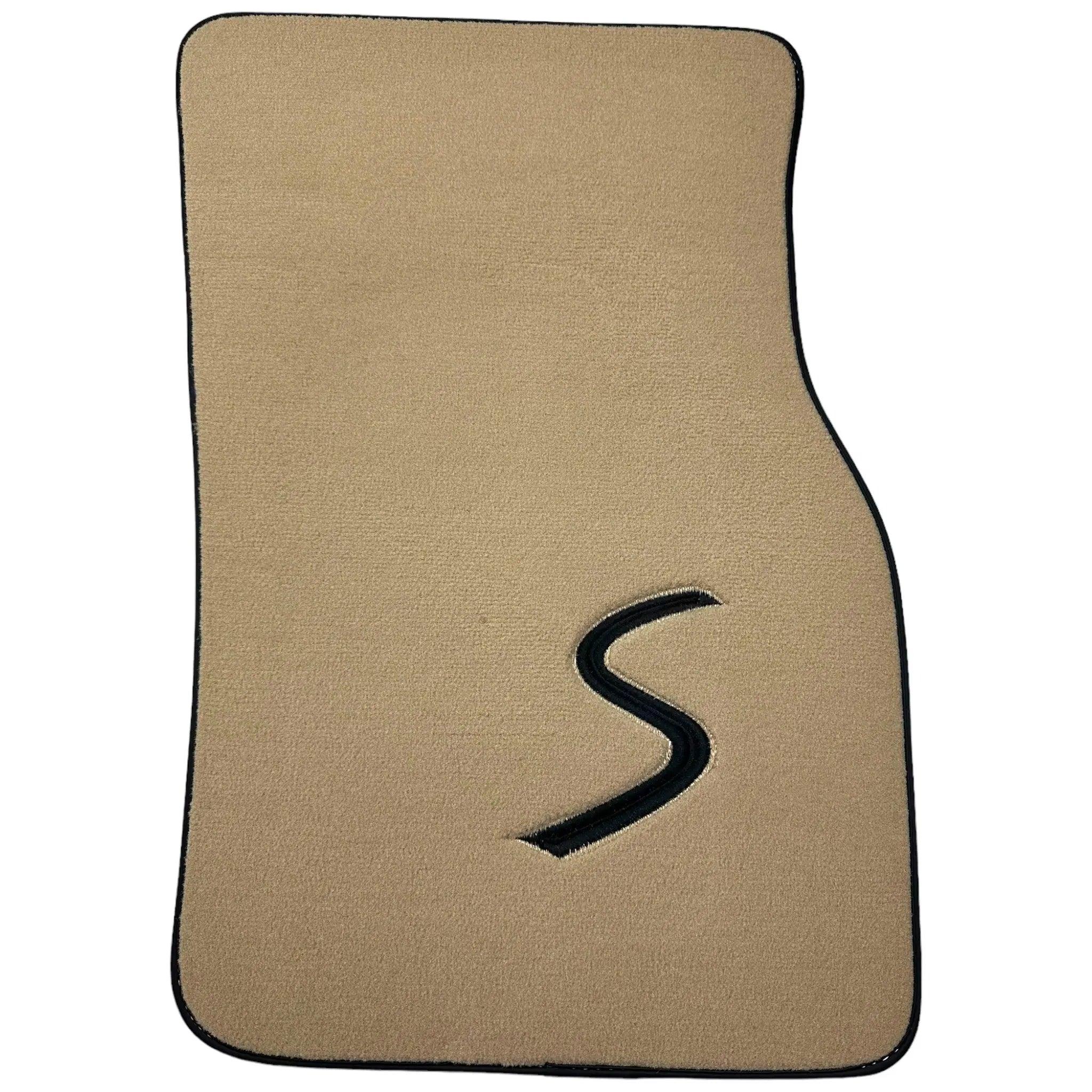 Beige Floor Mats for Mini Countryman F60 Hybrid (2020-2023) - AutoWin