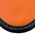 Black Floor Mats for McLaren MP4-12C (2011–2014) with Orange Leather - AutoWin