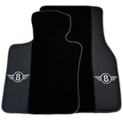 Black Floor Mats for Mini Cabrio R56 Convertible (2009-2016) with Gray Trim