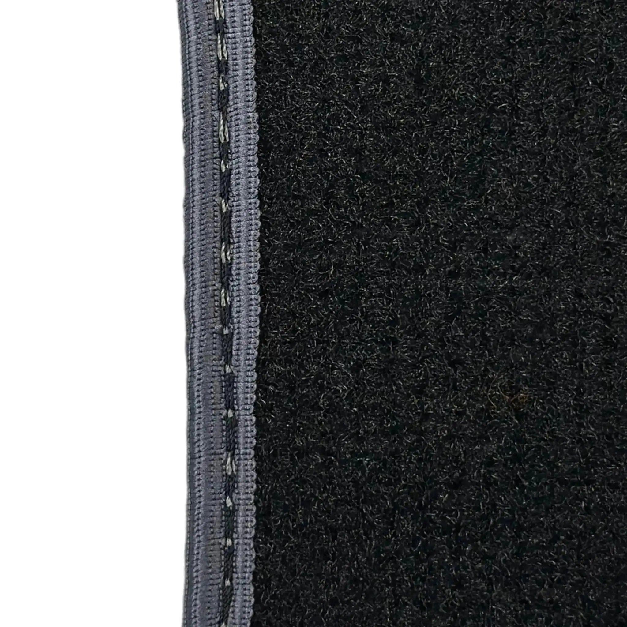 Black Floor Mats for Mini Cabrio R56 Convertible (2009-2016) with Gray Trim