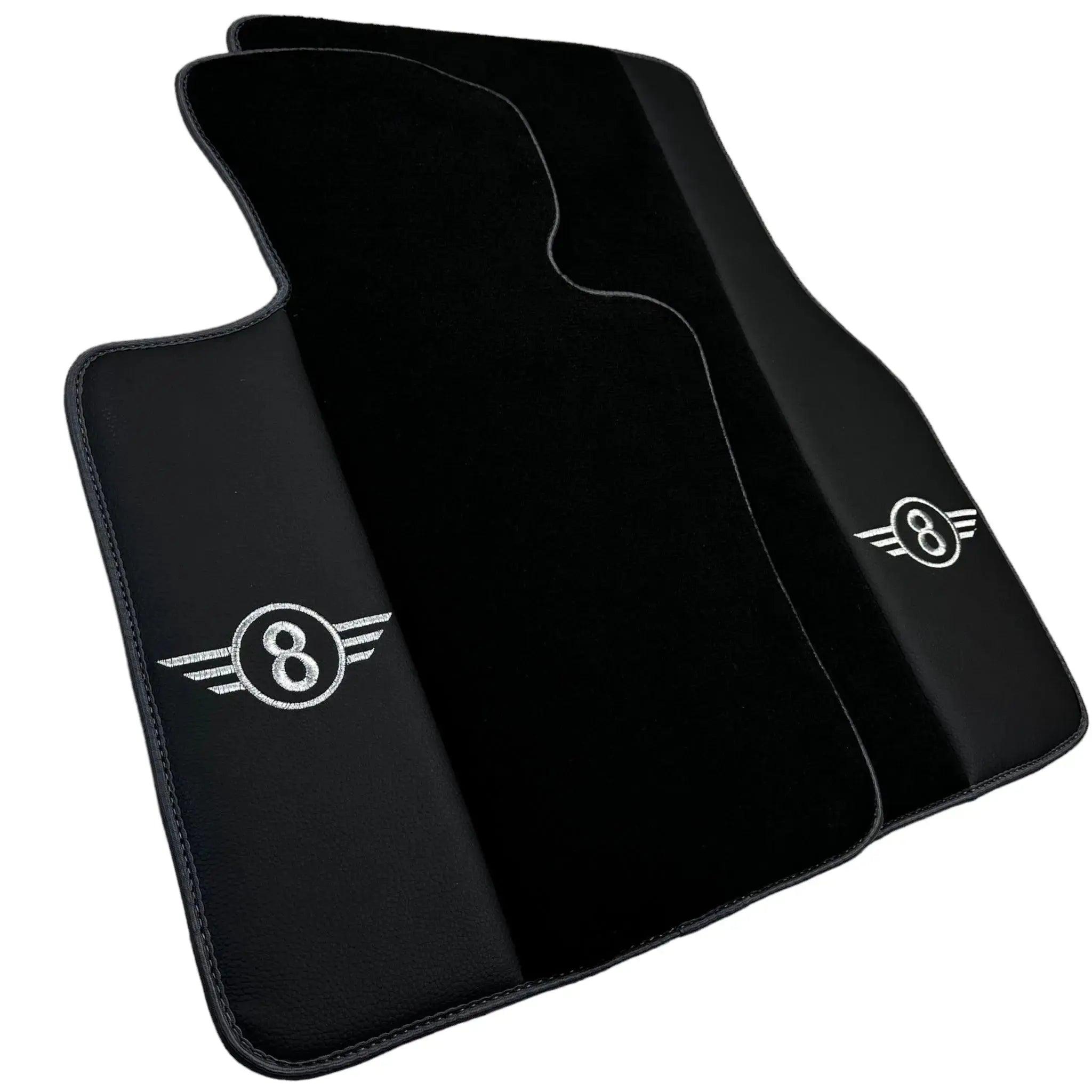 Black Floor Mats for Mini Countryman F60 Hybrid (2020-2023) with Gray Trim - AutoWin