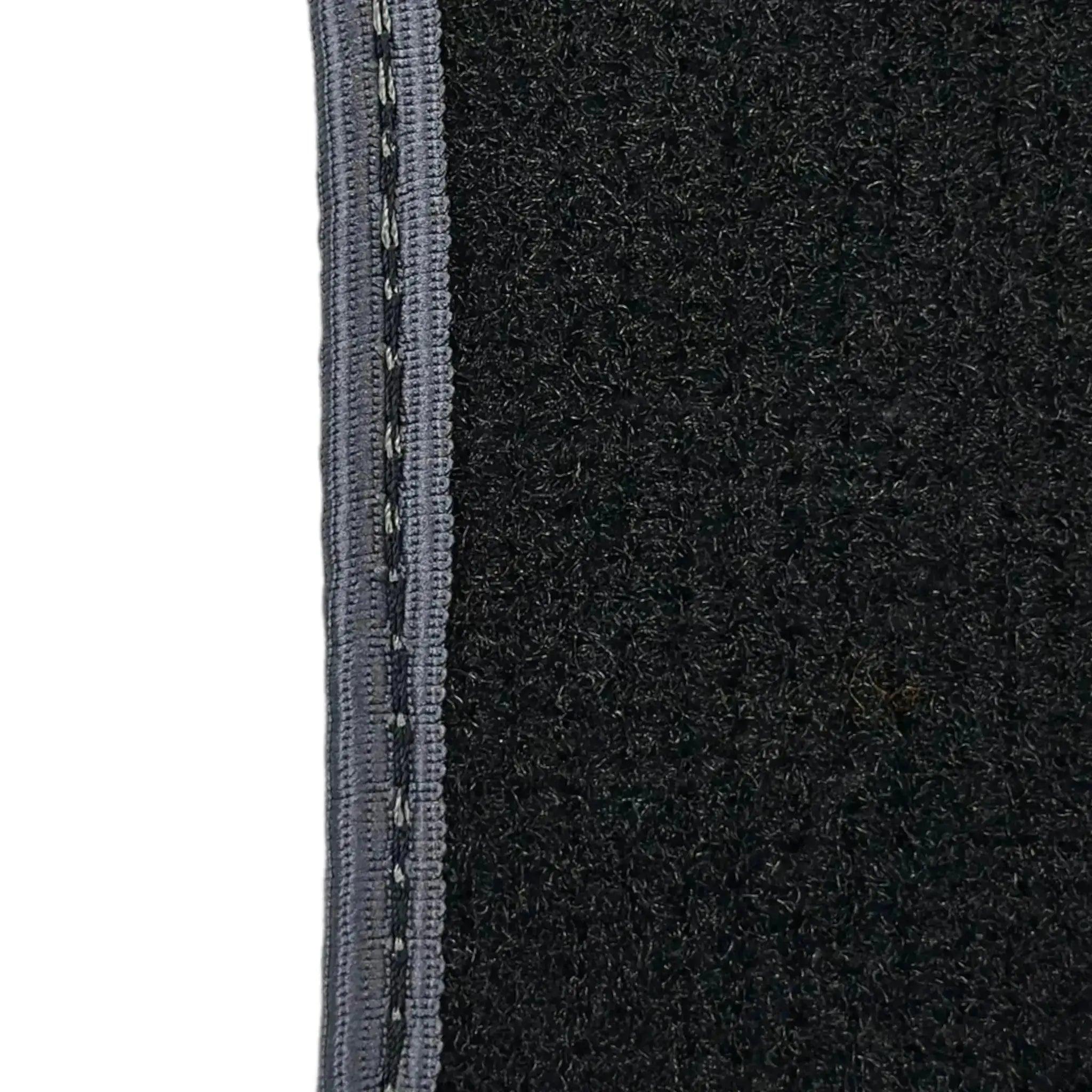 Black Floor Mats for Mini Countryman R60 (2010-2017) with Gray Trim - AutoWin