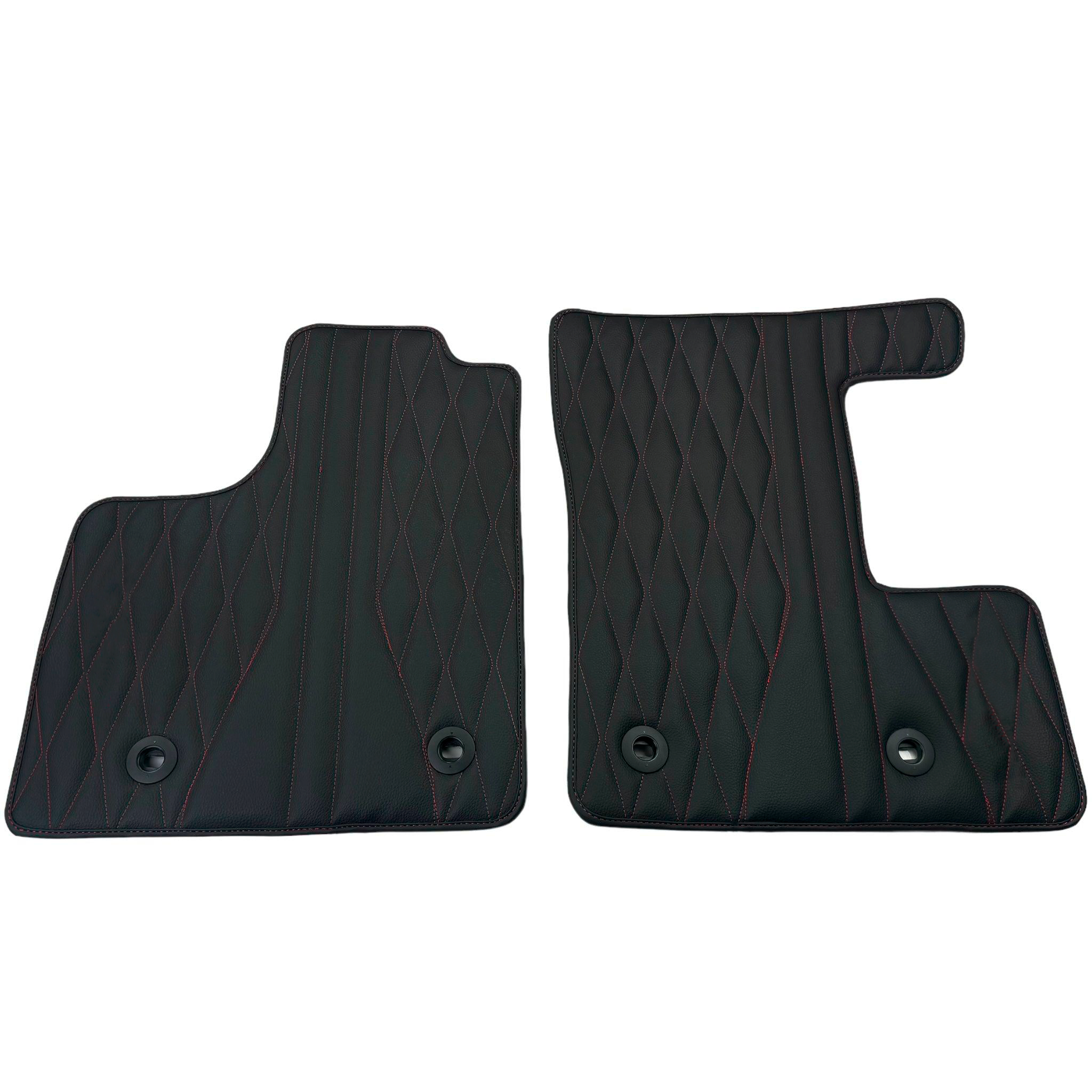 Leather Floor Mats for Lexus RX 300 (2000-2003) with Red Stitching