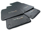 Floor Mats For Lamborghini Urus Leather Blue Stitching - AutoWin