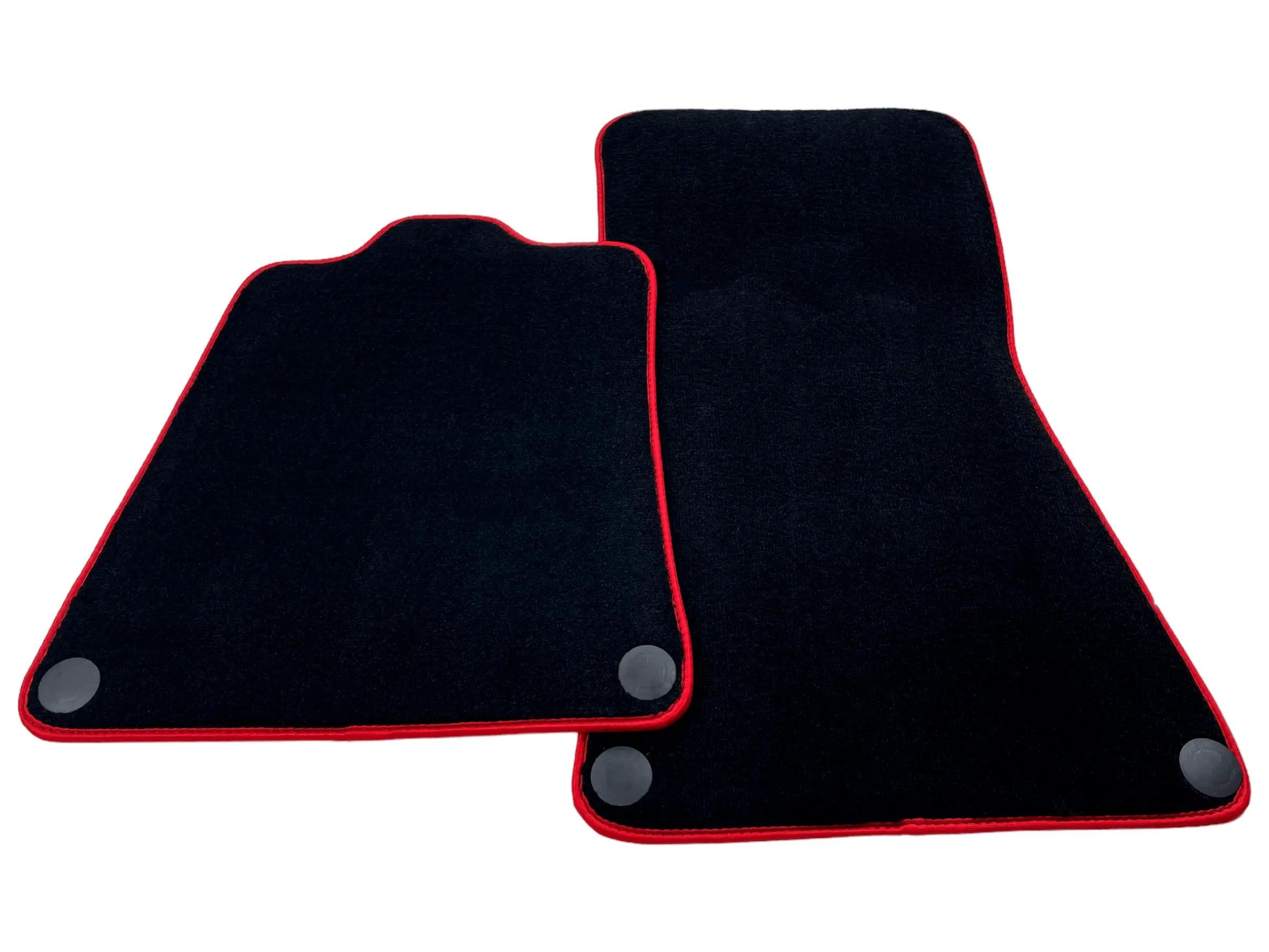 Floor Mats for McLaren MP4-12C (2011–2014) Black Tailored with Red Trim - AutoWin