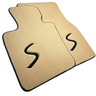 Beige Floor Mats for Mini Cooper / One Electric (2020-2023) - AutoWin