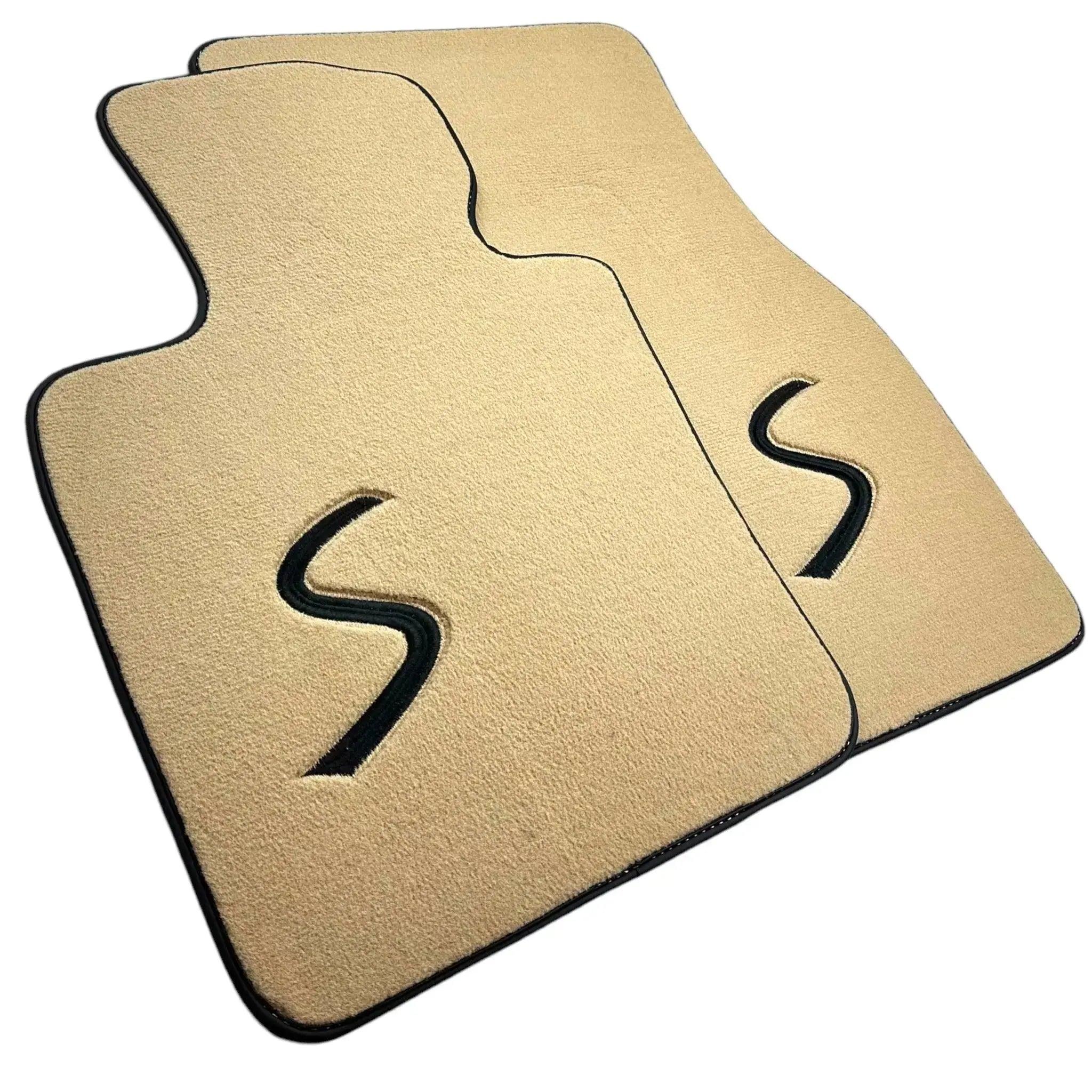 Beige Floor Mats for Mini Cooper / One R50 (2001-2007) - AutoWin