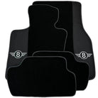 Black Floor Mats for Mini Cooper / One R50 (2001-2007) with Gray Trim - AutoWin