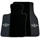 Black Floor Mats for Mini Cooper / One R56 (2007-2014) with Gray Trim - AutoWin