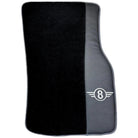 Black Floor Mats for Mini Cooper / One R56 (2007-2014) with Gray Trim - AutoWin