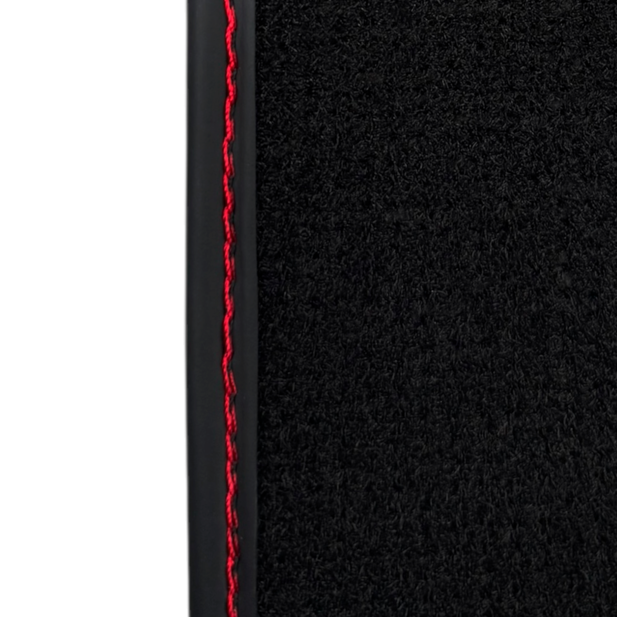 Black Floor Mats for Porsche Classic 911 1963-1989 | Red Edition