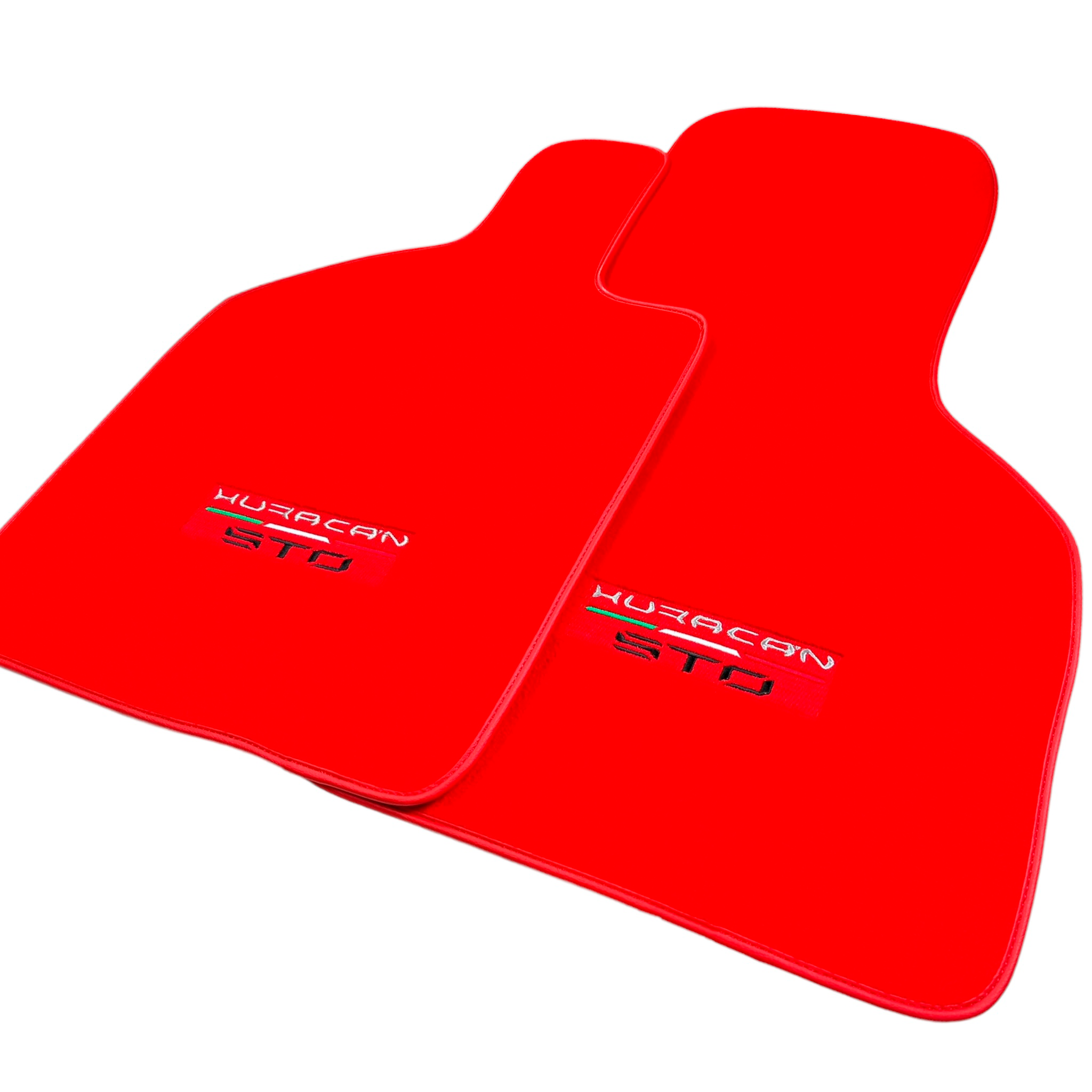 Red Color Floor Mats for Lamborghini Huracan STO