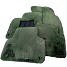 Genuine Light Green Sheepskin Floor Mats Bentley Arnage (1998-2009)