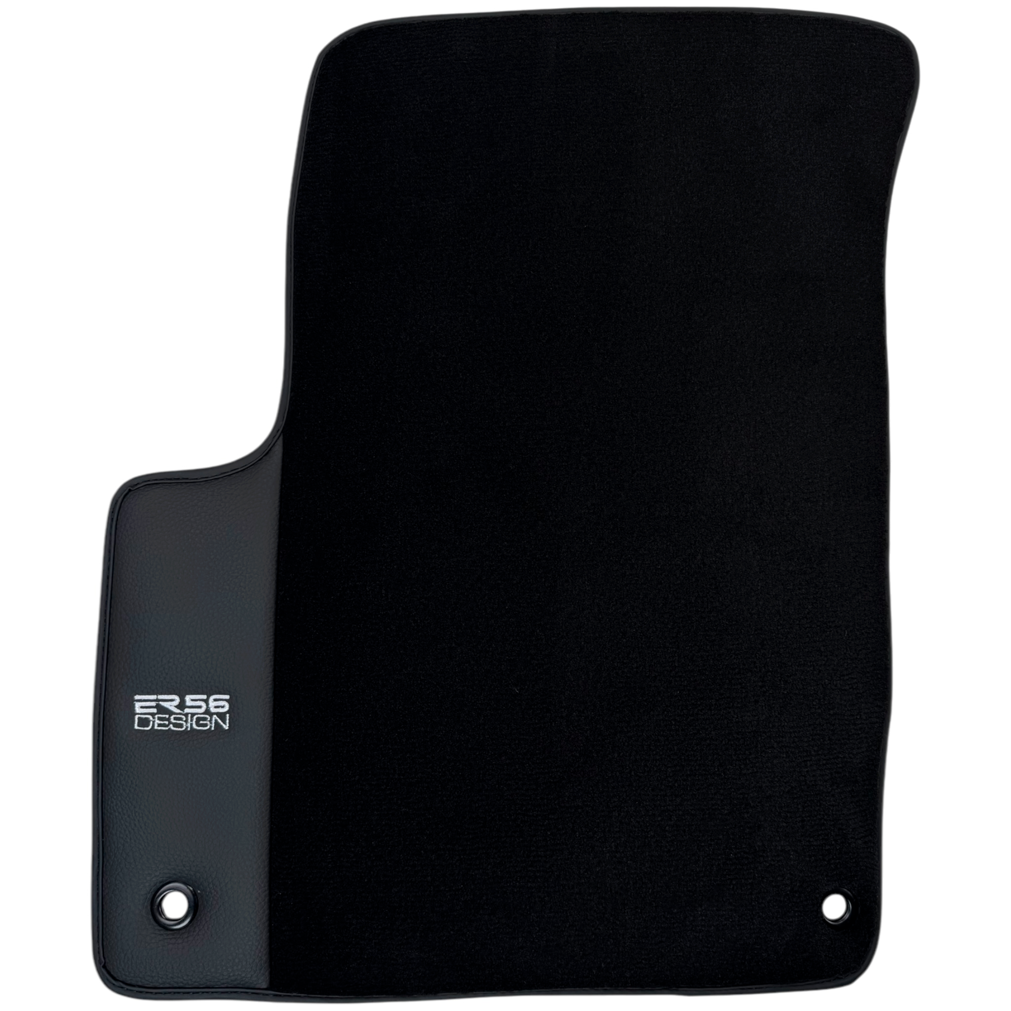 ER56 Design Black Floor Mats for Jeep Cherokee KJ (2002-2007) with Leather - AutoWin