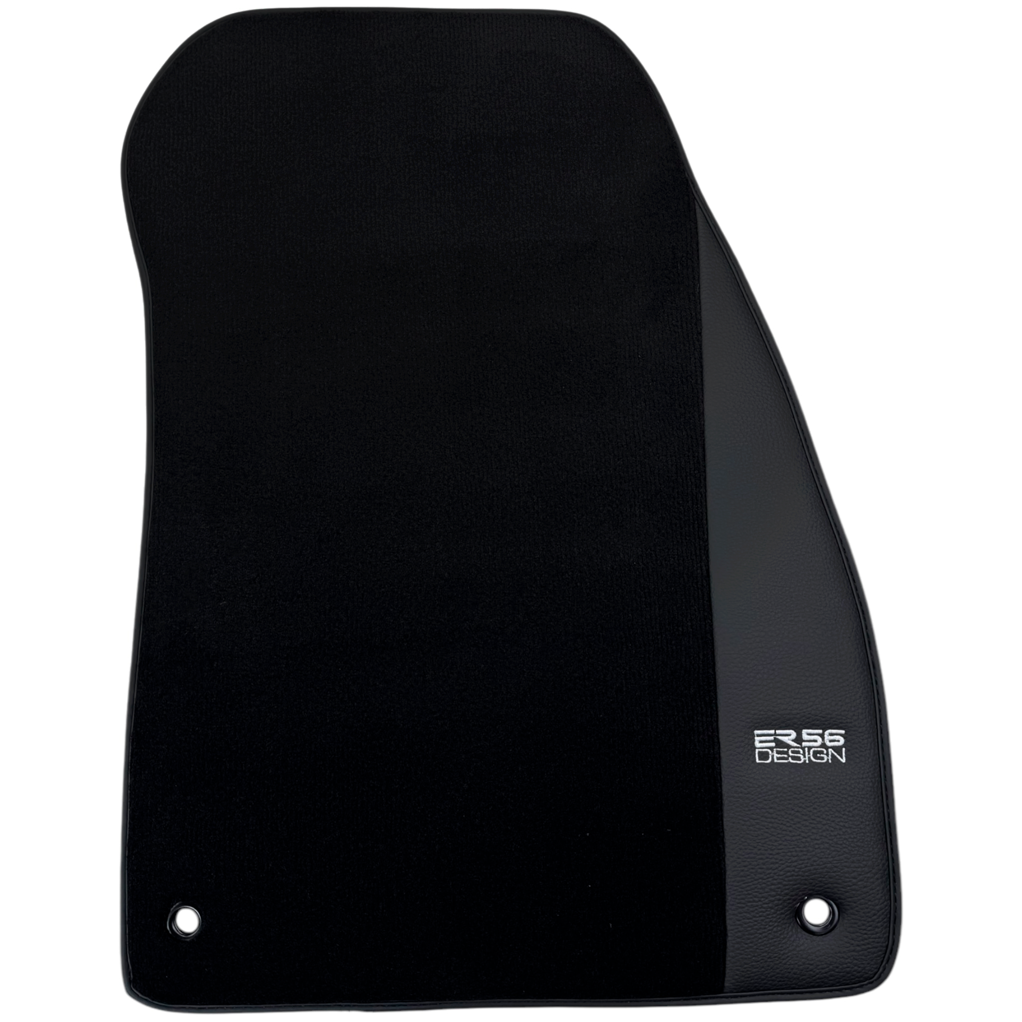 ER56 Design Black Floor Mats for Chevrolet Orlando 7-Seater (2011-2014) with Leather - AutoWin