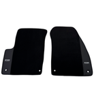 ER56 Design Black Floor Mats for Jeep Renegade (2014-2018) Distance Fixing Points Co-Driver 18 cm with Leather - AutoWin