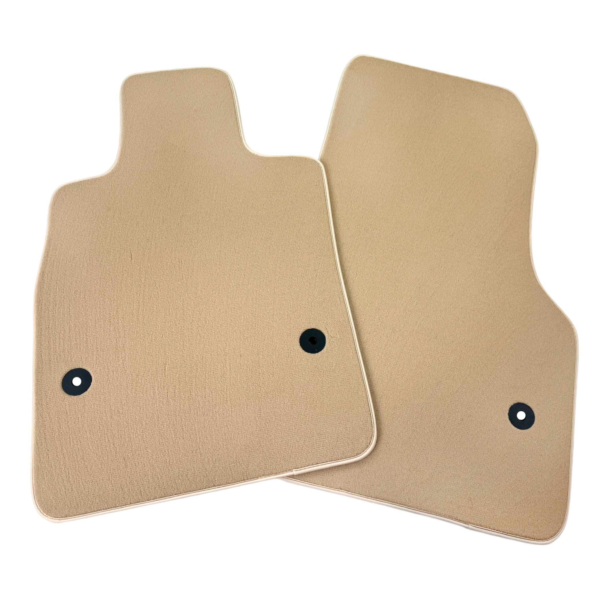 Beige Floor Mats for Chevrolet Corvette C8 (2020-2024) with Beige Trim