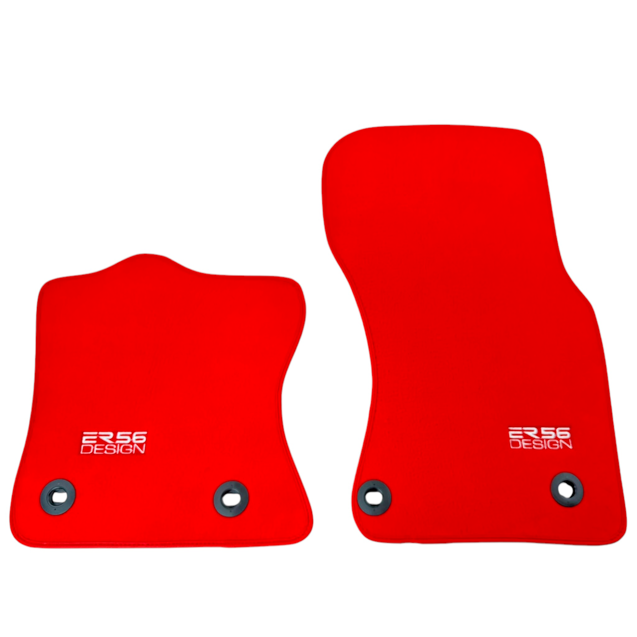 Red ER56 Design Floor Mats for Jaguar F-Type (2020-2024)