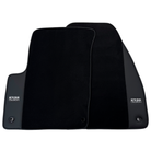 ER56 Design Black Floor Mats for Lincoln Town Car (1980-2011) with Leather - AutoWin