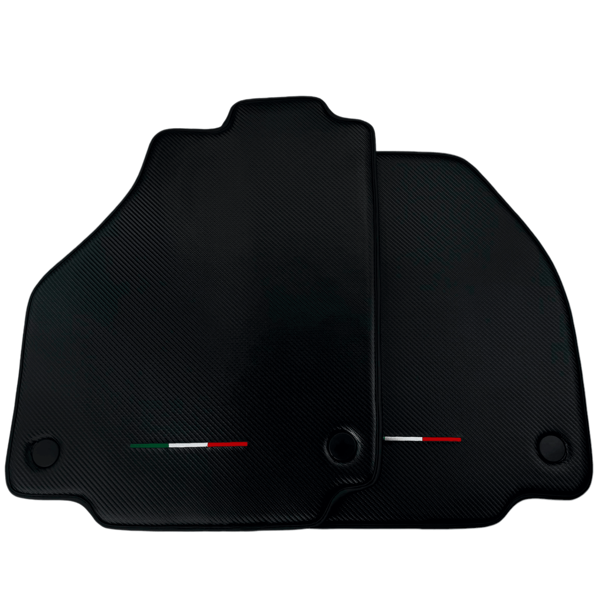 Floor Mats For Ferrari 488 GTB 2015-2022 Carbon Fiber AutoWin Brand Italian Edition