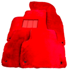 Red Sheepskin Floor Mats for Bentley Bentayga