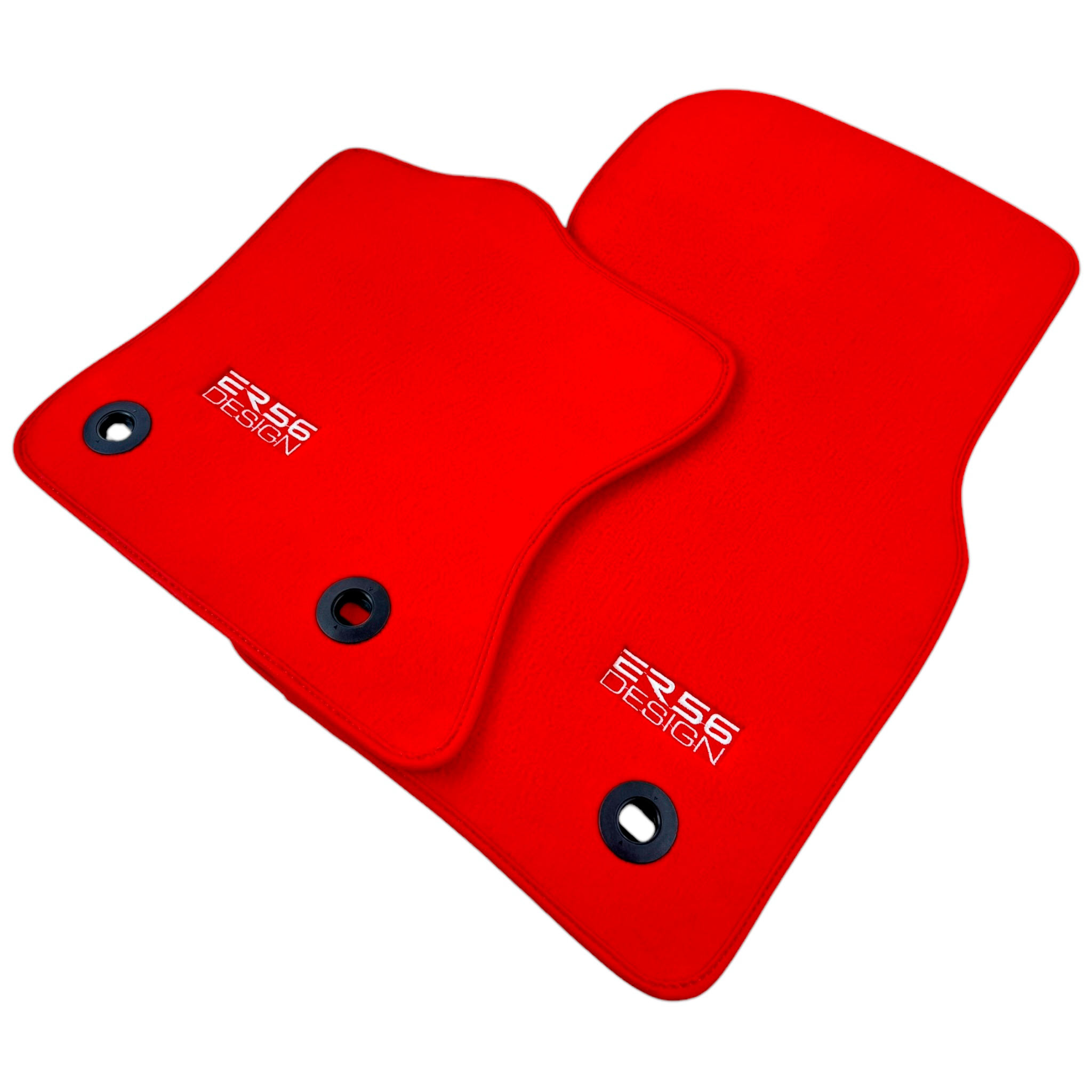 Red ER56 Design Floor Mats for Jaguar F-Pace (2021-2024) Plug-in Hybrid