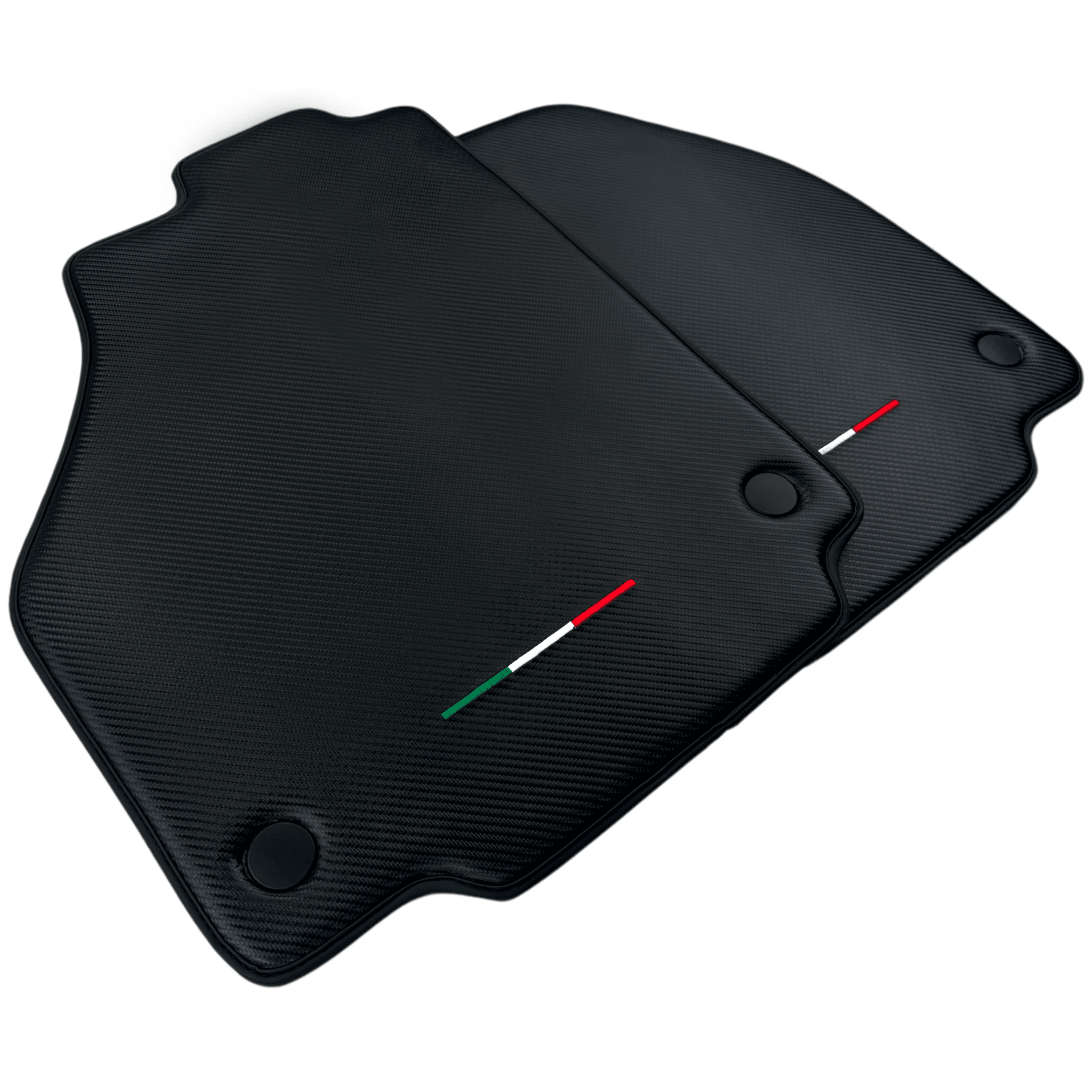 Floor Mats For Ferrari 488 GTB 2015-2022 Carbon Fiber AutoWin Brand Italian Edition