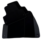 Black Floor Mats for Chevrolet Captiva C100 5-Seater (2006-2011) with Leather | AutoWin - AutoWin