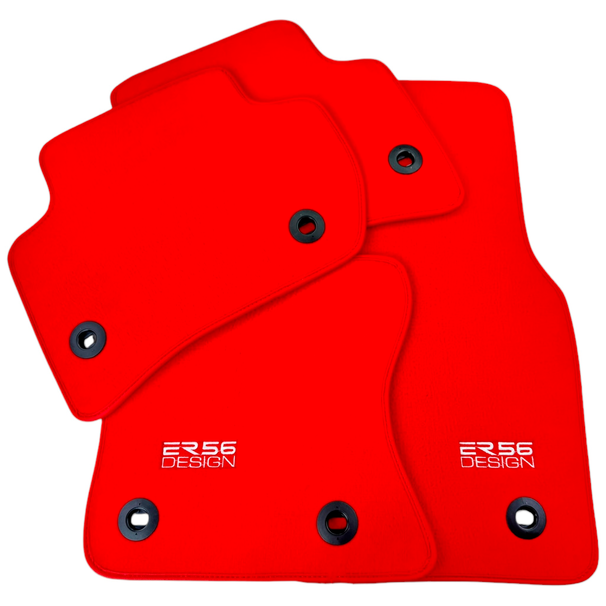 Red ER56 Design Floor Mats for Jaguar F-Type (2014-2020)