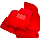 Red Sheepskin Floor Mats for Bentley Bentayga