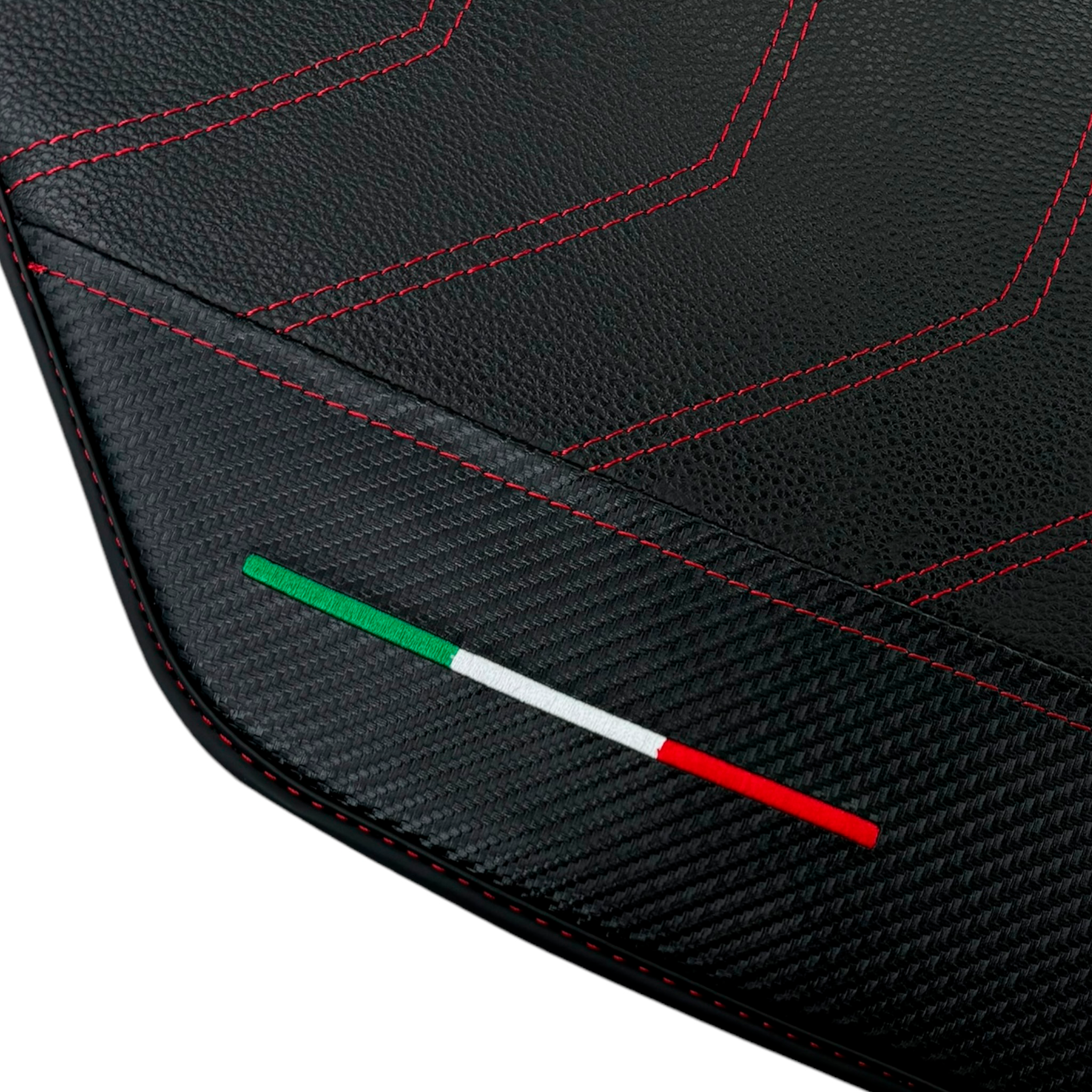 Leather Floor Mats For Ferrari 458 Italia 2009-2015 With Carbon Fiber