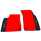 Red Floor Mats for Audi Q8 (2018-2023) with Leather | ER56 Performance