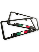 Autowin Number Plate Holder USA Standard Size Italy Flag - AutoWin