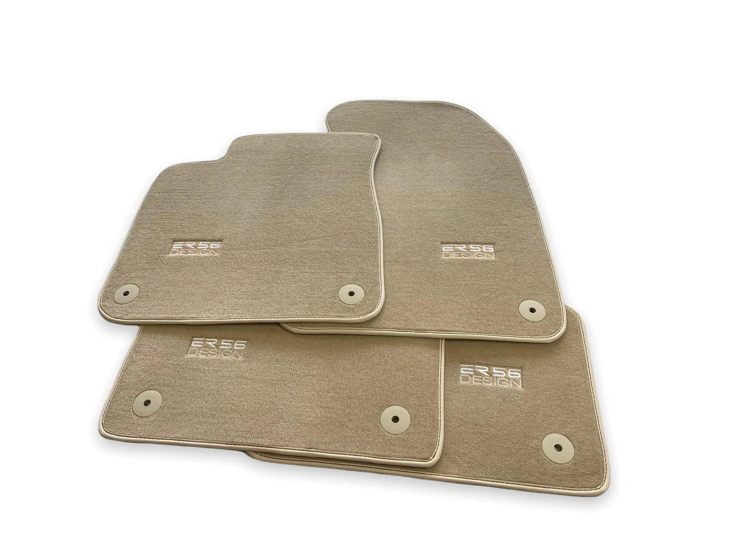 Beige Floor Mats for Audi A6 - C8 Allroad Quattro (2019-2023) | ER56 Design - AutoWin