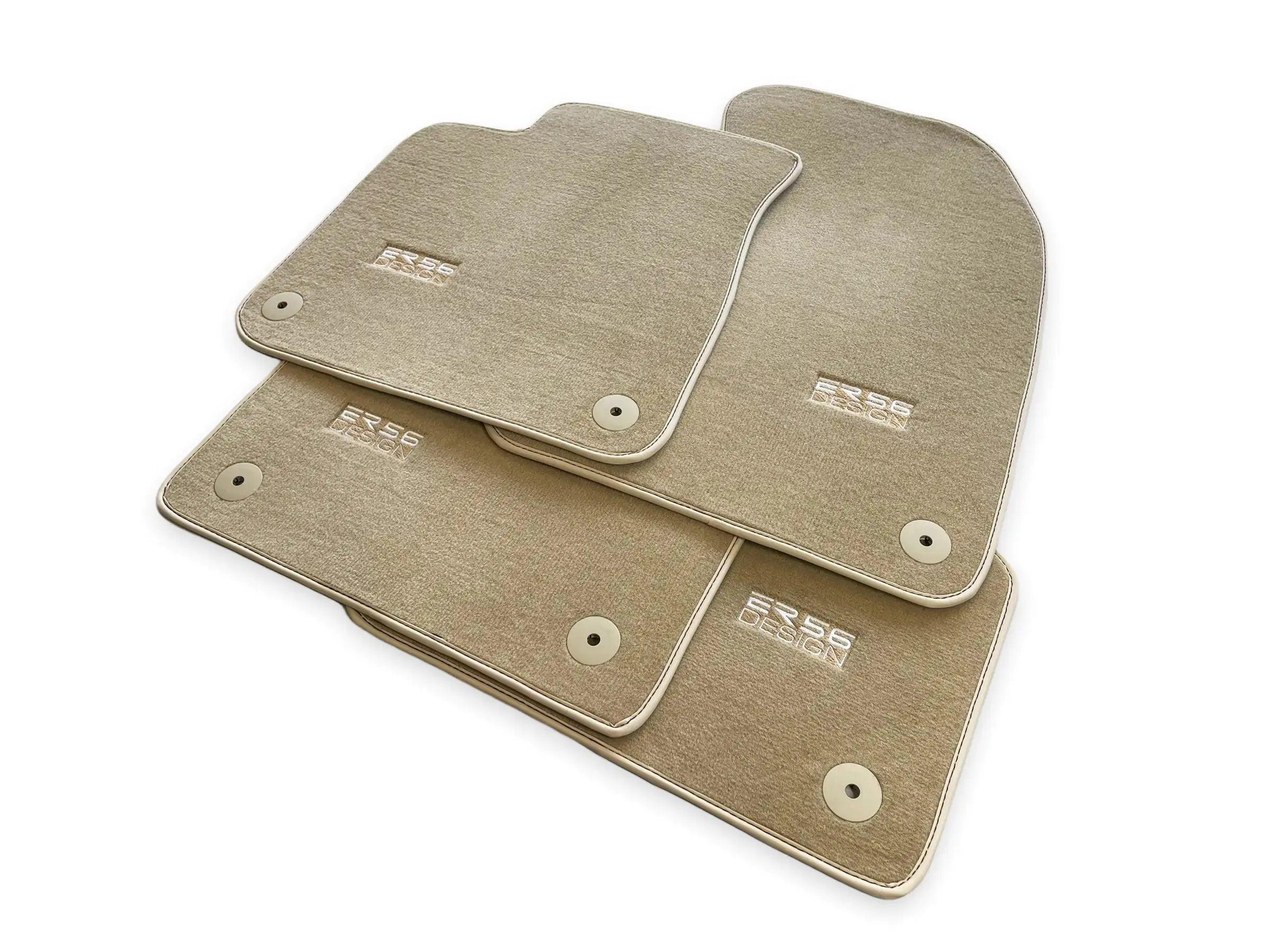 Beige Floor Mats for Audi Q5 FYT Sportback Hybrid (2021-2024) | ER56 Design - AutoWin