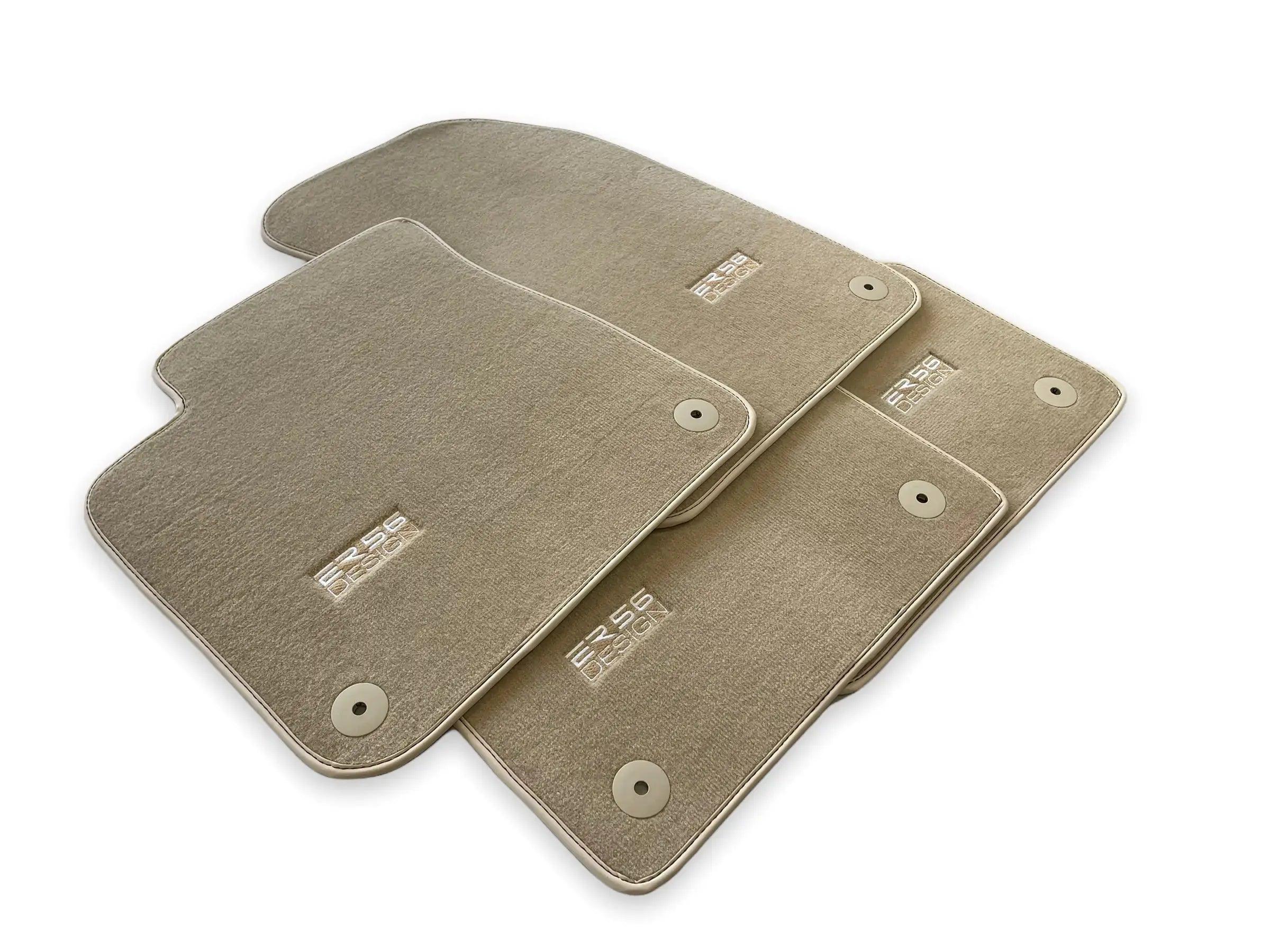 Beige Floor Mats for Audi Q7 4M (2015-2019) | ER56 Design - AutoWin