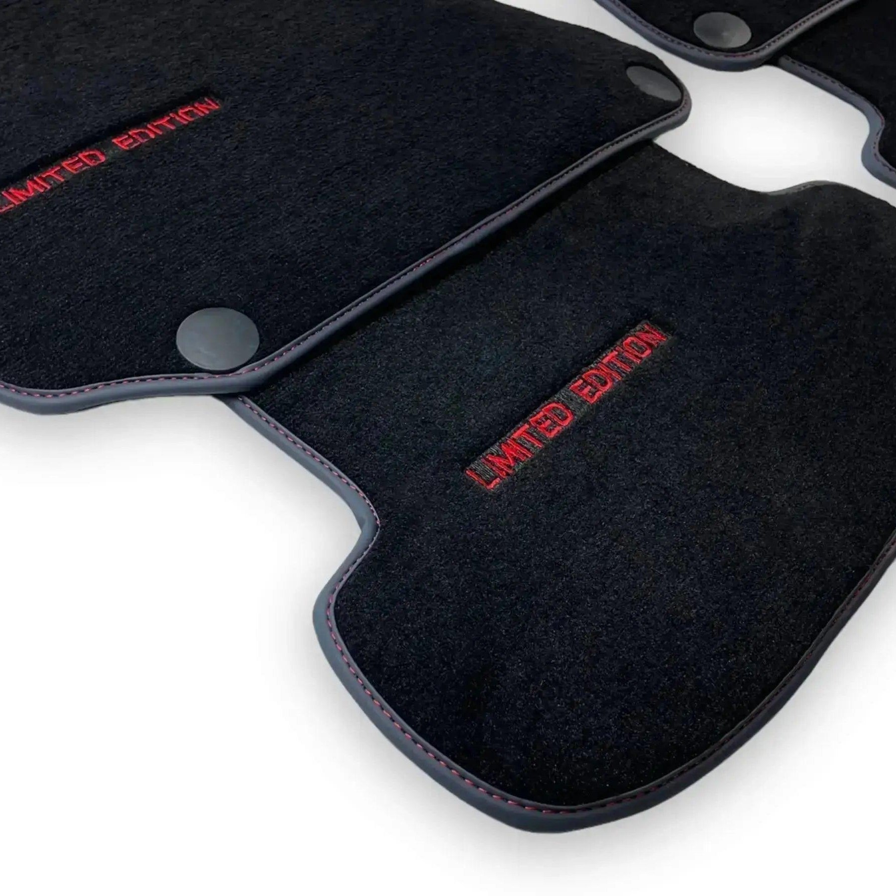 Black Floor Mats For Mercedes Benz S-Class C126 Coupe (1981-1991) | Limited Edition - AutoWin