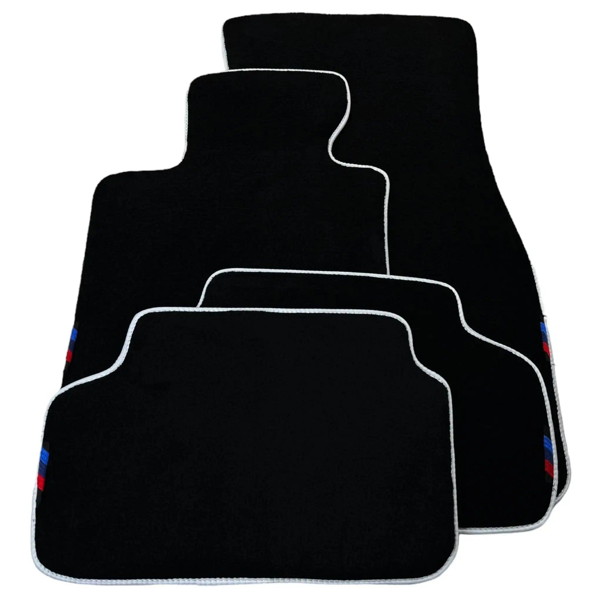 Black Mats For BMW 5 Series G31 Wagon | White Trim - AutoWin