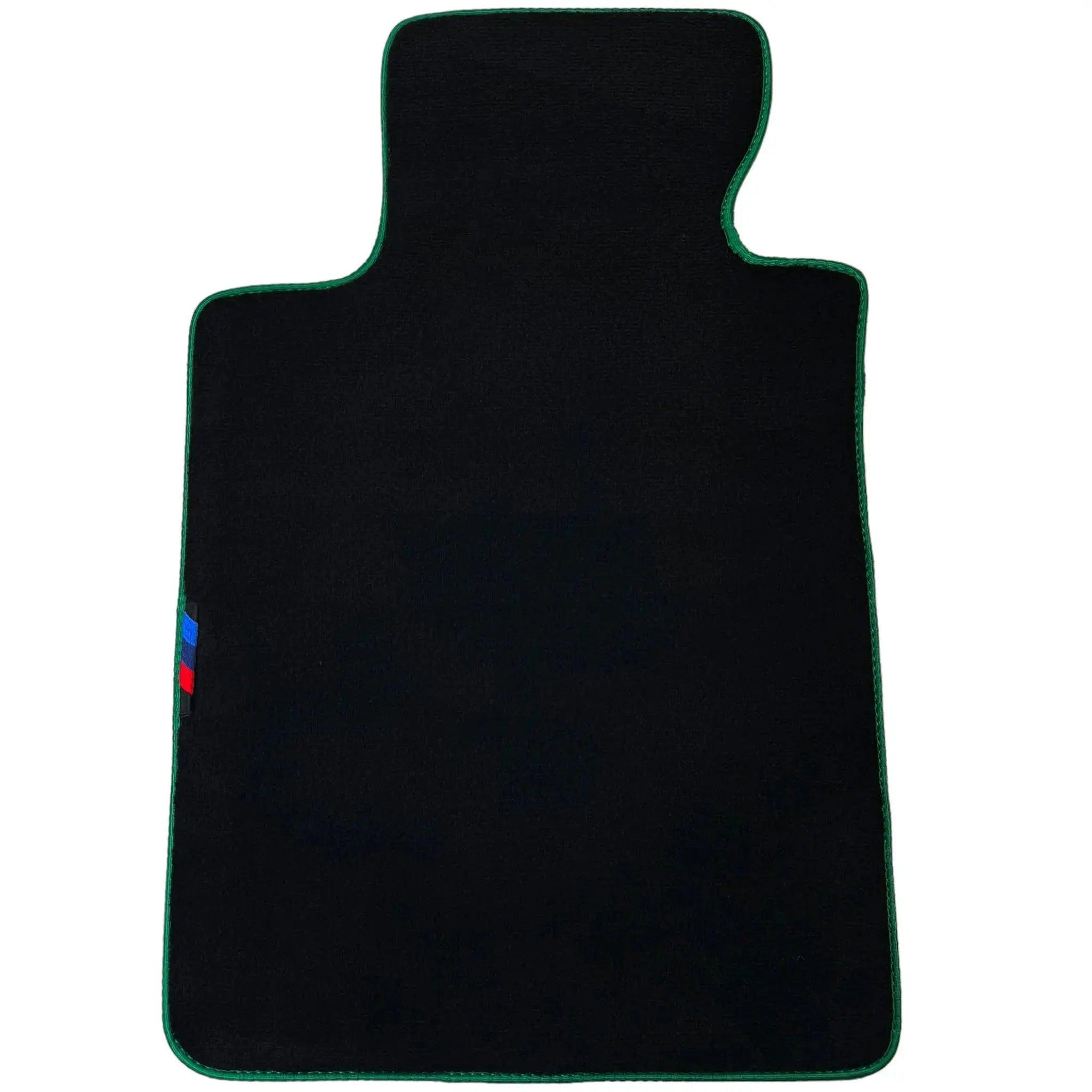 Black Mats For BMW 6 Series E64 Convertible | Green Trim - AutoWin