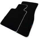 Black Mats For BMW 7 Series E32 | White Trim - AutoWin