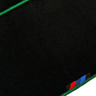 Black Mats For BMW X5M E70 SUV | Green Trim - AutoWin