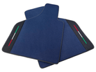 Customizable Dark Blue Floor Mats for Lamborghini Diablo 1990-2001 With Alcantara Leather