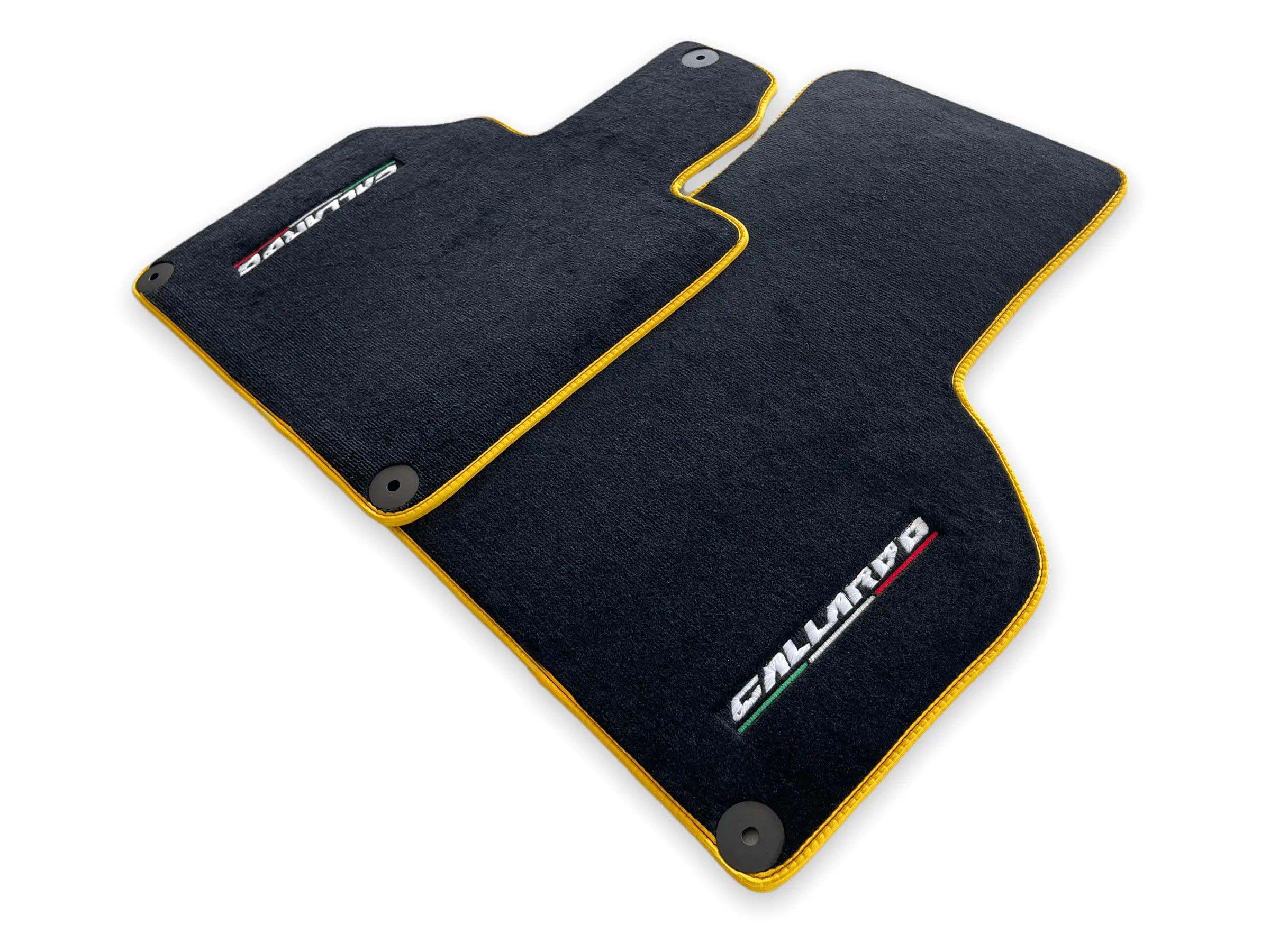 Floor Mats for Lamborghini Gallardo With Yellow Trim