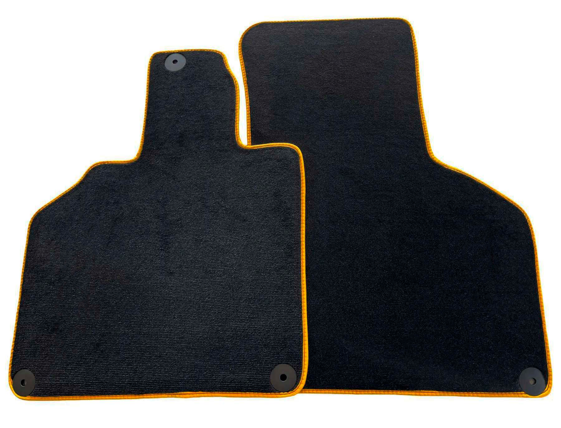 Customizable Floor Mats for Lamborghini Gallardo with Yellow Trim