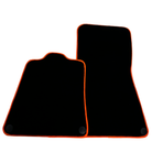 Floor Mats for McLaren 650S (2015-2018) Black Tailored with Orange Trim