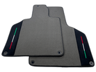 Customizable Gray Floor Mats for Lamborghini Gallardo With Alcantara Leather