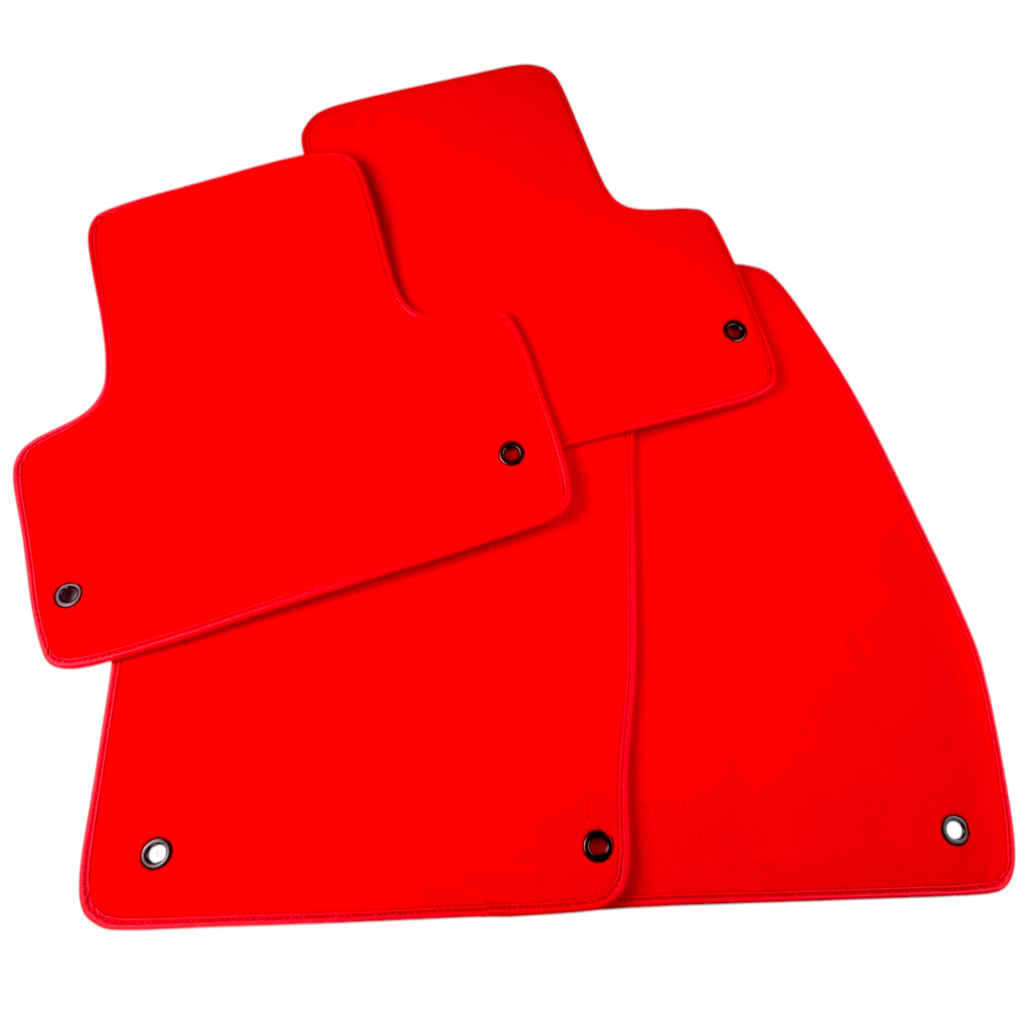 Red Floor Mats for Jeep Renegade (2014-2018) Distance Fixing Points Co-Driver 20 cm | AutoWin